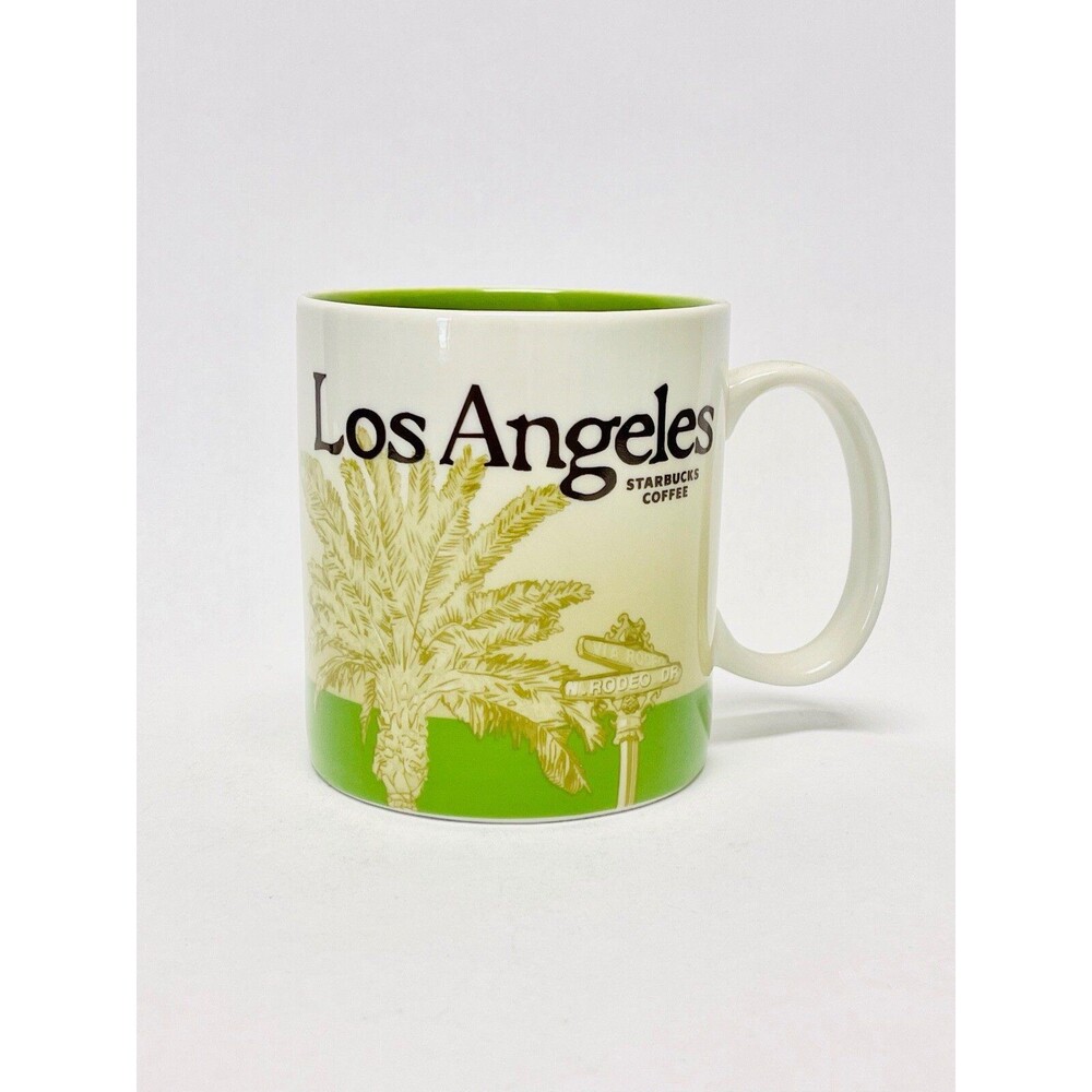 NWOT Starbucks 2009 Collector's Series Global Icon Los Angeles Ceramic Mug 16oz
